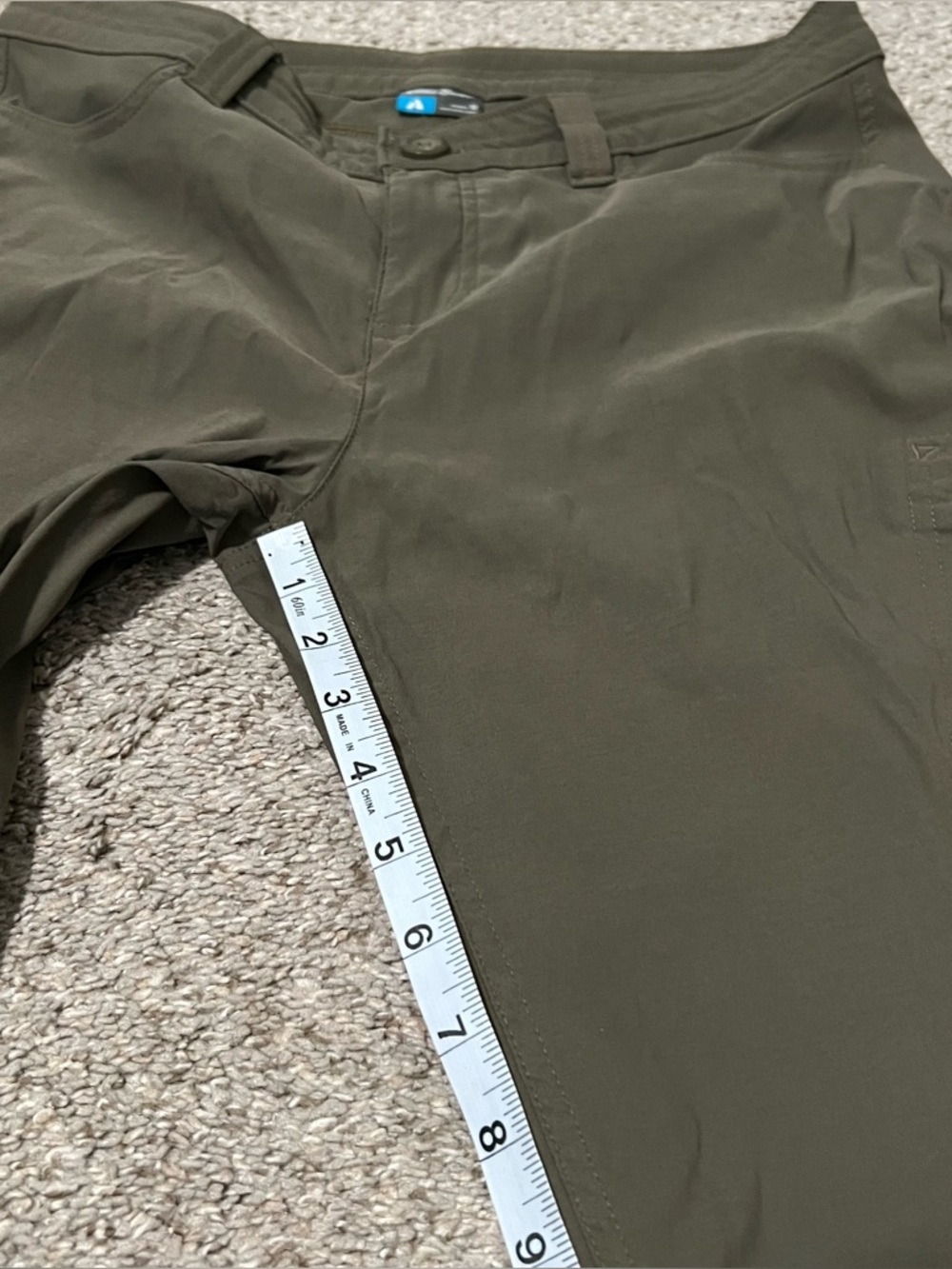 Eddie Bauer Women’s Nylon Blend Olive First Ascent Cargo Hiking Pants Sz 10 - Picture 5 of 13